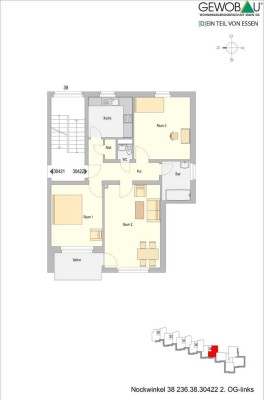 Modernisierte 3 Raumwohnung in Überruhr