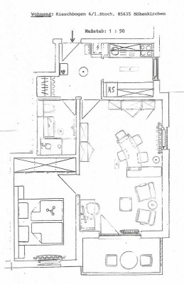 Neu möblierte 2-Zimmer-Wohnung in Höhenkirchen