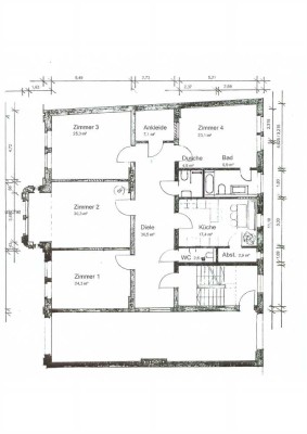 Rarität-Repräsentative 4,5-Zimmer Wohnung mit Garage Zentrum-Kulmbach