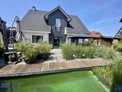 Natürlich wohnen, stilvoll leben – Ihr Rückzugsort mit Schwimmteich in Velen