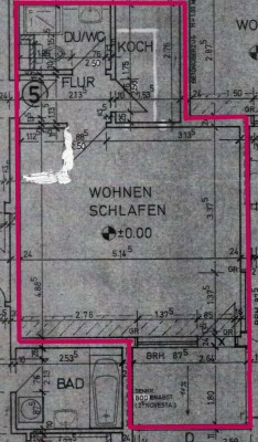 Neuwertige 1-Zimmer Wohnung mit Balkon in Asperg