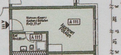 Landau Zentrum m. Aufzug 1 Zi Appartment m.Einbauküche und Tiefgaragenstellplatz