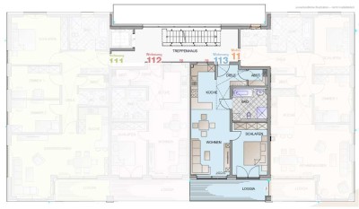 Neue 2-Zimmer-Wohnung mit Balkon in 88457 Kirchdorf an der Iller