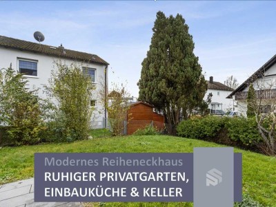 Modernes Reiheneckhaus mit Süd-/Westgarten + Einbauküche