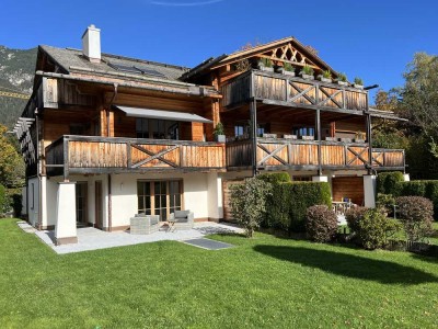 Exklusive 3 Zimmer Chalet-Wohnung im Erdgeschoss in TOP Lage