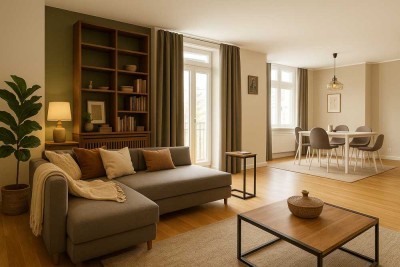 Rüttenscheid – Stilvolle Altbauwohnung mit zwei Balkonen & Eichenparkett | 4 Zimmer, ca. 105 m²