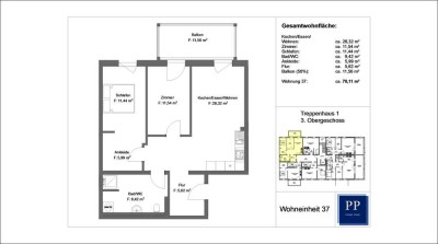 3 - Zimmer Wohnung mit EBK und Balkon im Prime Park in Aschaffenburg