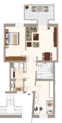 Helle 3-Raum-Wohnung mit Balkon und EBK