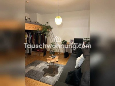 Tauschwohnung: 1,5 Zimmer Wohnung mit Skylineblick- Gutleutviertel