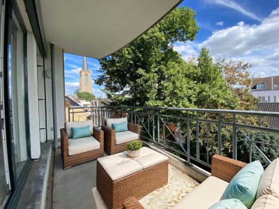 Geschmackvolle 2-Raum-Wohnung mit Balkon und neuwertiger Einbauküche, Abstellraum, Keller, TG-Platz