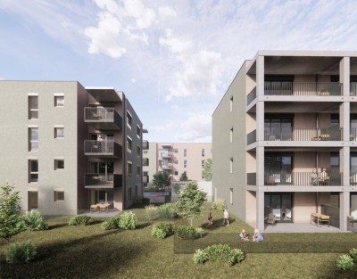 ERSTBEZUG "ein viertel grün" in Wr. Neustadt - moderne 2 Zimmerwohnung mit Balkon - inkl. Tiefgaragenstellplatz in bester Lage - provisionsfrei