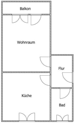 Nachmieter zum 01.11.2024 gesucht: Gemütliche 1-Zimmer-Wohnung mit Tageslichtbad und Balkon