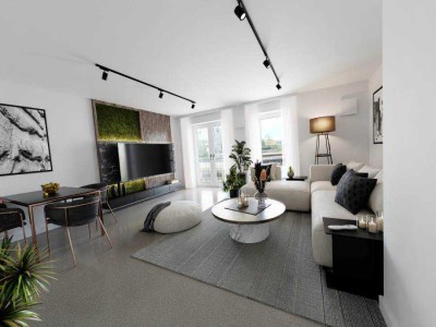 NEUER PREIS: Direkt an der Amper! Einladende, tageslichtverwöhnte 3-Zimmer-Wohnung. Süd-Balkon.