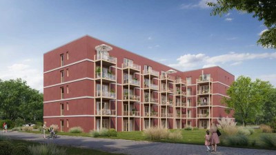 1-Zimmer-Apartment mit Balkon im modernen Neubau – geförderter Wohnungsbau