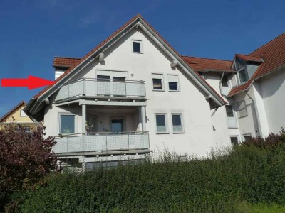 Herrlicher Weitblick inklusive... 3 Zimmer-Wohnung mit Südbalkon, Dachterrasse, Galerie, Wohnfl. 86