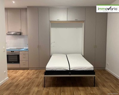 Ideal für Singles oder als Zweitwohnung! Kleines 1-Raum-Apartment mit Pantryküche, Schränken & Bett