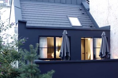 Hinterhaus, Loft mit Terrasse und Stellplatz