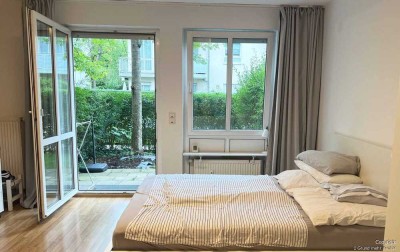 1 Grund mehr. Sehr charmante 1-Zimmer Gartenwohnung inkl. TG-Stellplatz in ruhiger Lage