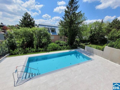 3-Zimmerwohnung mit Pool &amp; Eigengarten!