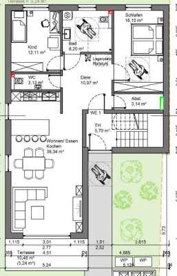 ERSTBEZUG NEUBAU - 3 Zimmer Wohnung in Gau-Weinheim ab 01.01.2026