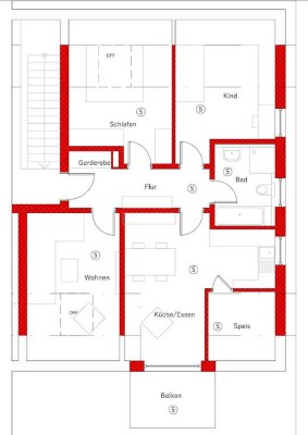 Neubau DG-Wohnung mit Balkon in Brennberg