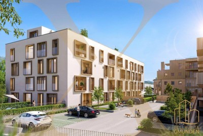 Neubau - 3-Zimmer-Wohnung samt gemütlicher Loggia und Garage in Gmunden zu verkaufen!