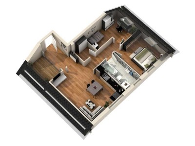 Exklusive 3,5-Raum-DG-Wohnung mit gehobener Innenausstattung mit Dachterrasse in Ulm-Eggingen