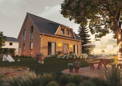 „Naturverbunden leben im stilvollen Klinker-Landhaus