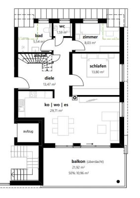 Moderne 4-Zimmer-Wohnung in Oberhöfen-Warthausen mit Balkon und Garage