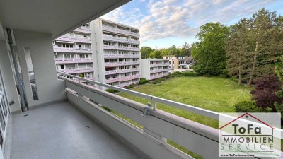 ToFa: Etagenwohnung an den Grünanlagen mit guter Ausst., 2 Balkonen, EBK&Stellpl. max. 2 Personen