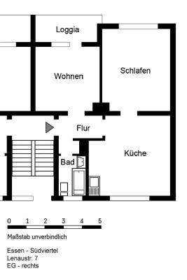 Frisch Sanierte 2,5 Zimmer Wohnung in Ruhiger Lage im Südviertel