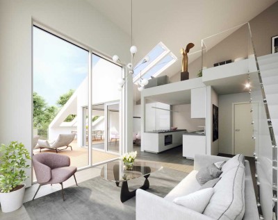 BESONSERES PENTHOUSE - ÜBER DEN DÄCHERN DER NACHBARHÄUSER - UNVERBAUBAR - NICHT EINSEHBAR -