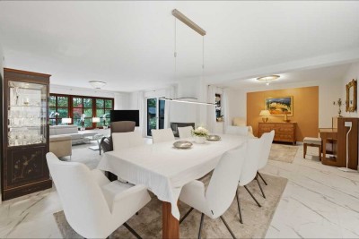 Exklusives Einfamilienhaus in Top-Zustand mit herrlichem Südgarten. Beste Wohnlage im Berggebiet