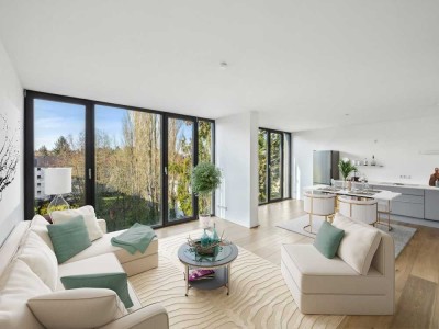 Moderne 4-Zimmer-Penthouse-Wohnung mit einzigartigem Ausblick in Darmstadt