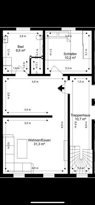 Schöne 2-Zimmer-Wohnung mit gehobener Innenausstattung in Teuchern