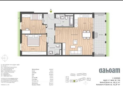 Wohnen im Grünen – Traumhafte 3-Zimmer-Wohnung mit unverbaubarem Ausblick in Vaterstetten
