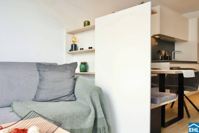 Urbanes Wohnen im High Five Tower ab sofort! Moderne 2-Zimmer-Wohnung mit Loggia im 17.OG