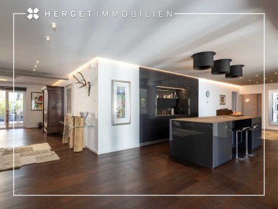 ***Modernes Designer-Loft mit sonnigem Balkon, Terrasse und Atrium im Herzen von S-West***