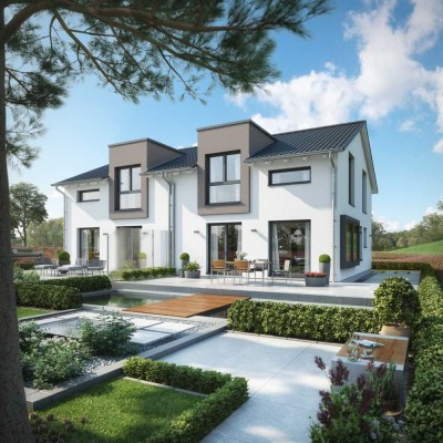 Moderne & klimaneutrale Doppelhaushälfte mit Garten in Herten
