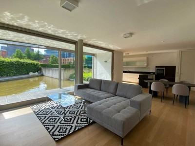 Exklusive 3-Raum-Loft-Wohnung mit luxuriöser Innenausstattung mit Balkon und EBK in Düsseldorf