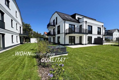 Bezugsfertig --- Neubau-3-Zimmer-EG-Wohnung mit großem Garten und und Süd-West-Terrasse