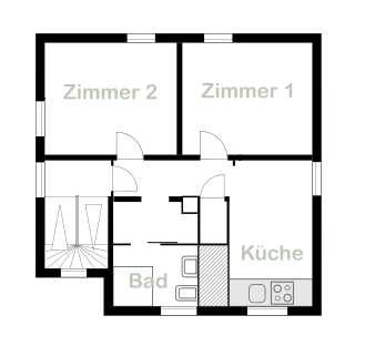 Kleine 2 Zimmer Wohnung in Alt-Schwalbach