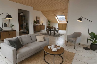 3-Zimmer Dachgeschosswohnung (83qm) mit Balkon in Kleinostheim
