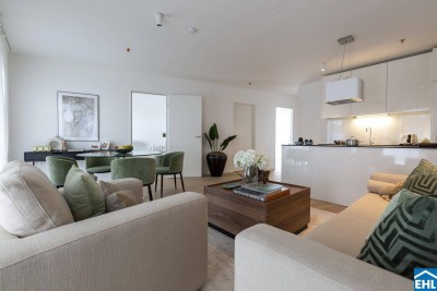 Sonnwendviertel: 1 Zimmer-Wohnung mit Balkon im 10. OG – Fitnessraum, Co-Working &amp; Rooftop-Terrasse inklusive!