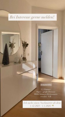 Schöne geräumige 1-Zimmer Wohnung mit Terrasse und Terrasse in Bielefeld-Innenstadt