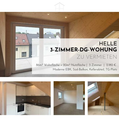 Erstbezug mit Balkon und EBK: Geschmackvolle 3-Raum-DG-Wohnung mit geh. Innenausstattung