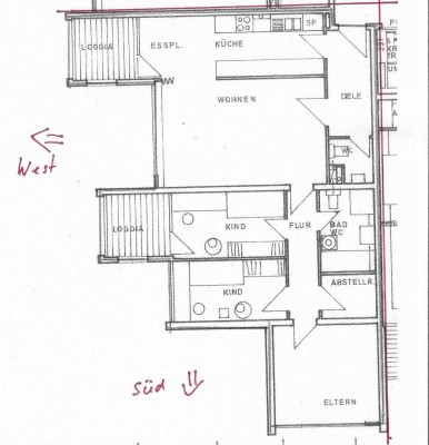 Frankenthal Süd, 4,5-Zi-Wohnung mit Garage und Balkon