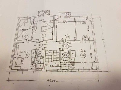 Renovierte 2-ZKDB mit Wohnküche,  Balkon und Keller.