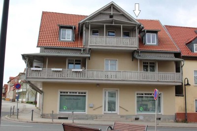Wohnen in einer 2-Raumwohnung mit Balkon - Leben über den Dächern von Bad Suderode!