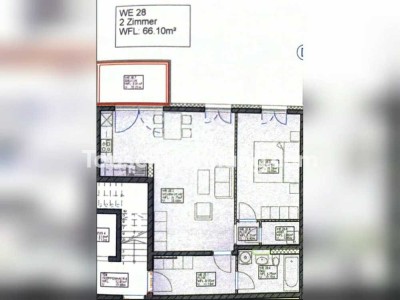 Tauschwohnung: Moderne 2-Raum-Wohnung mit Einbauküche